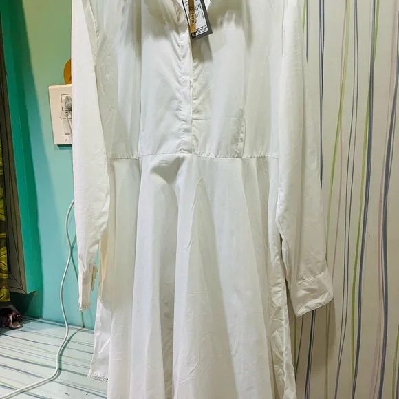 White shirt style midi dress ! - Picture 6 of 9
